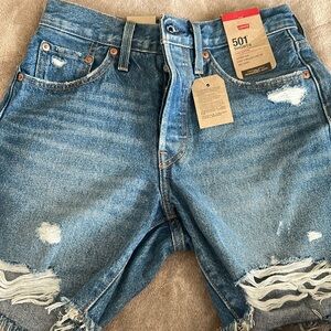 Levi’s 501 shorts. Size 24 women